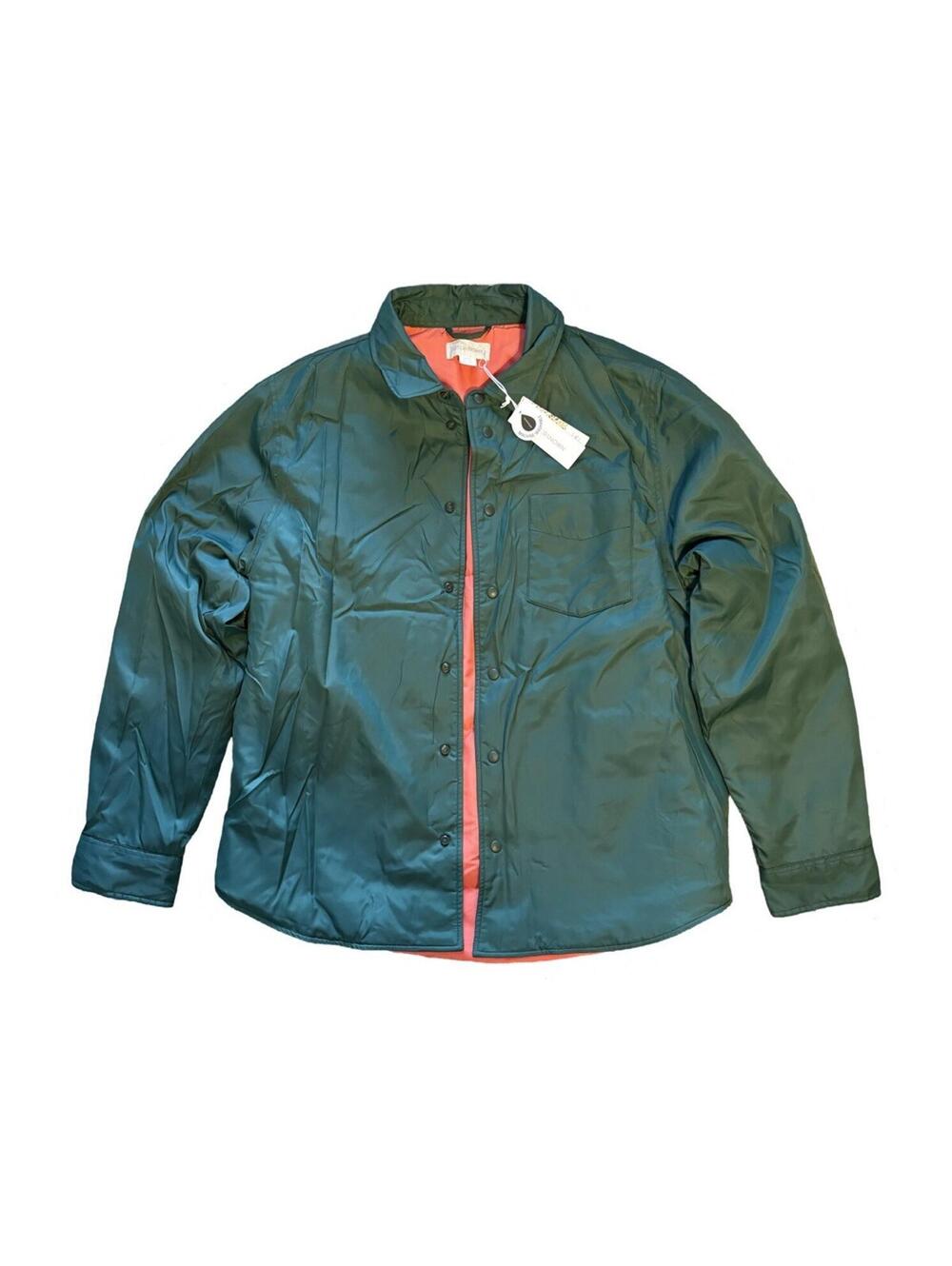 Outerknown Evolution Econyl Shirt Jacket Green Button Up Kelly Men's Size Medium